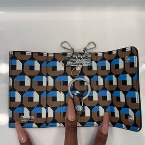 Prada Black Key Chain Wallet- New with Box & Tags